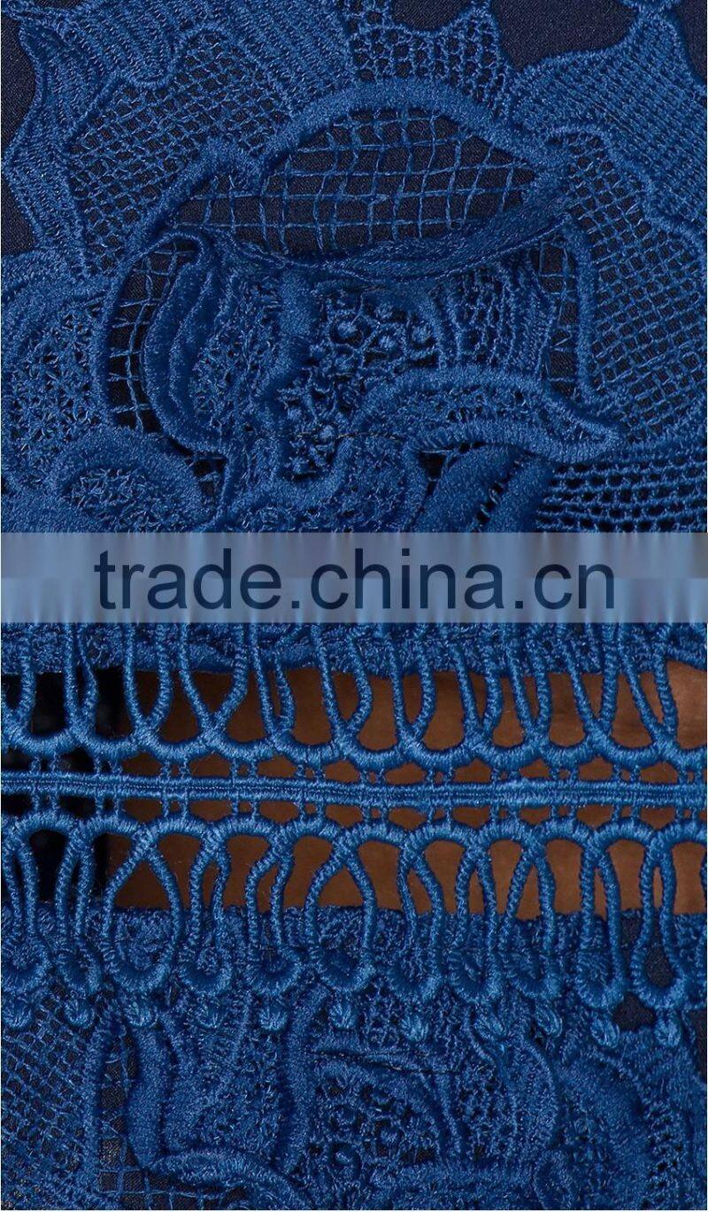 Ladies Delicate Allover Lace Purfle Fabric Dresses Designer One Piece Party Dress For Women 2016 HSD5529