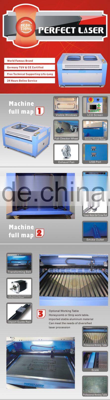 Wood Acrylic MDF 13090 100w laser engraver CO2 laser engraving machine price