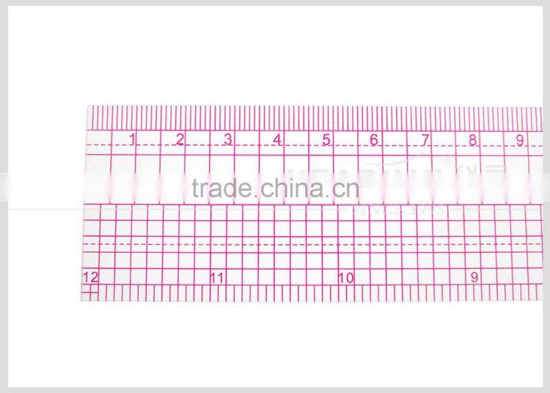Factory wholesale high quality plastic stencil ruler for garment pattern marking and design 40cm&16" #B-66