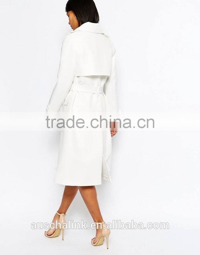 trendy russian style women white elegant winter coat