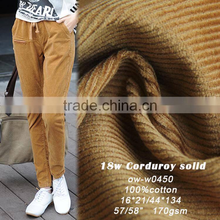 wholesales 14 wales pinwale corduroy fabric