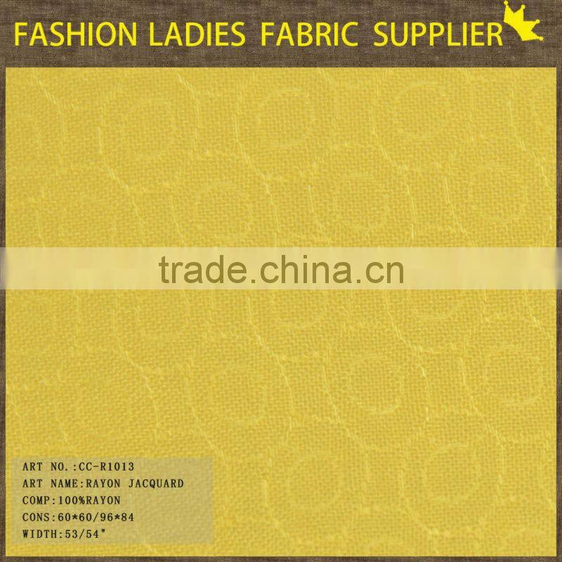 fashionable 100 pure rayon challie dobby fabric for suit and pants solid rayon fabric jacquard fabric price per meter