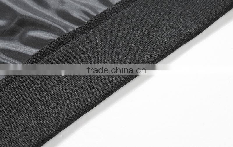 Manufacturer From Jiangxi Men's Waterproof Jacket Black Color Open Fly with Zipper 100% Polyester AC Coated With 1x1 Rib