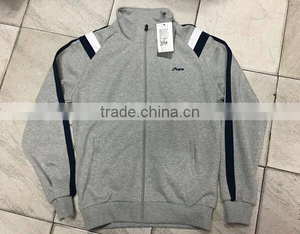 sportwear zipper mercerized velvet jacket stock lot