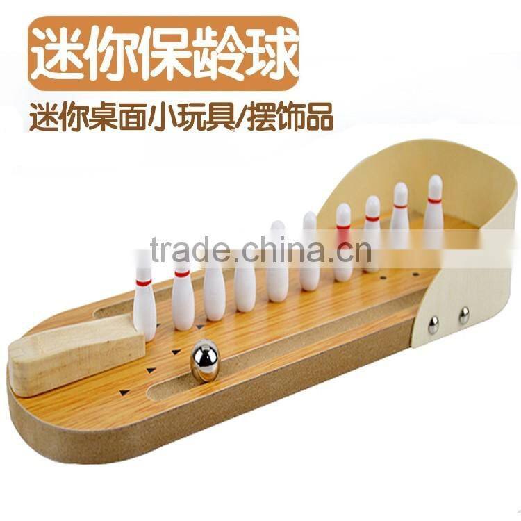 wooden bowling toys table bowling table sport toys wooden table toys
