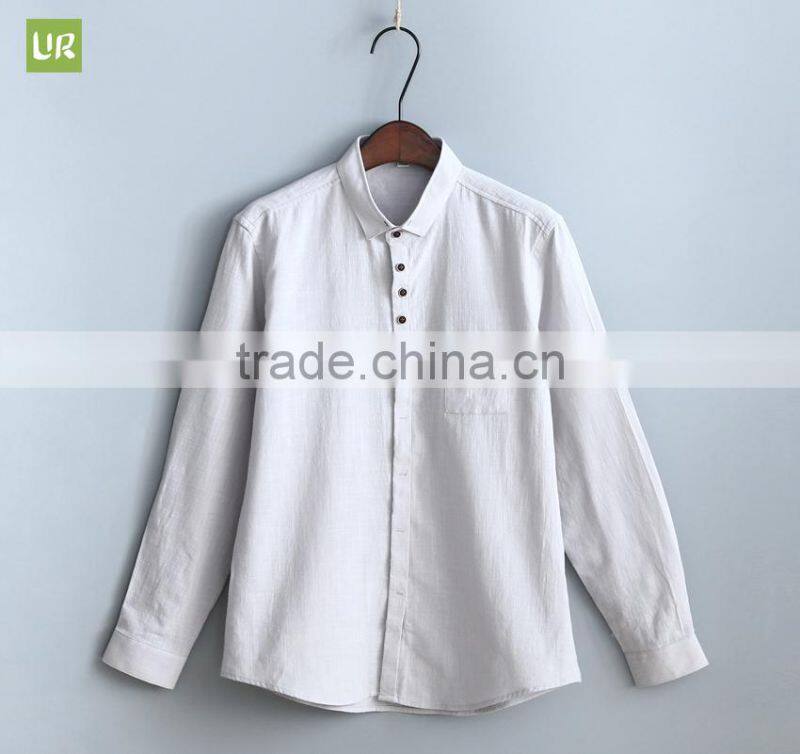 2017 factory manufacture Casual cotton long sleeve dress shirt and line shirts for man