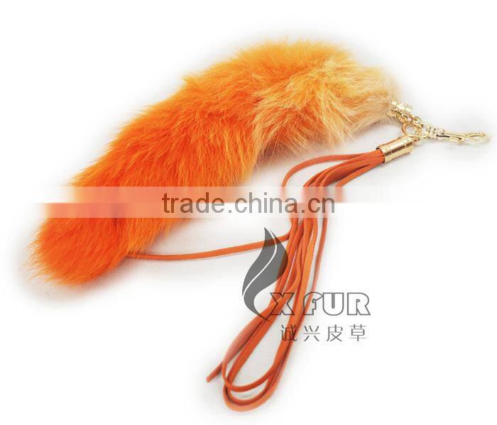 CX-R-25A China Best Selling High Quality Custom Cute Fox Fur Charm Keychain