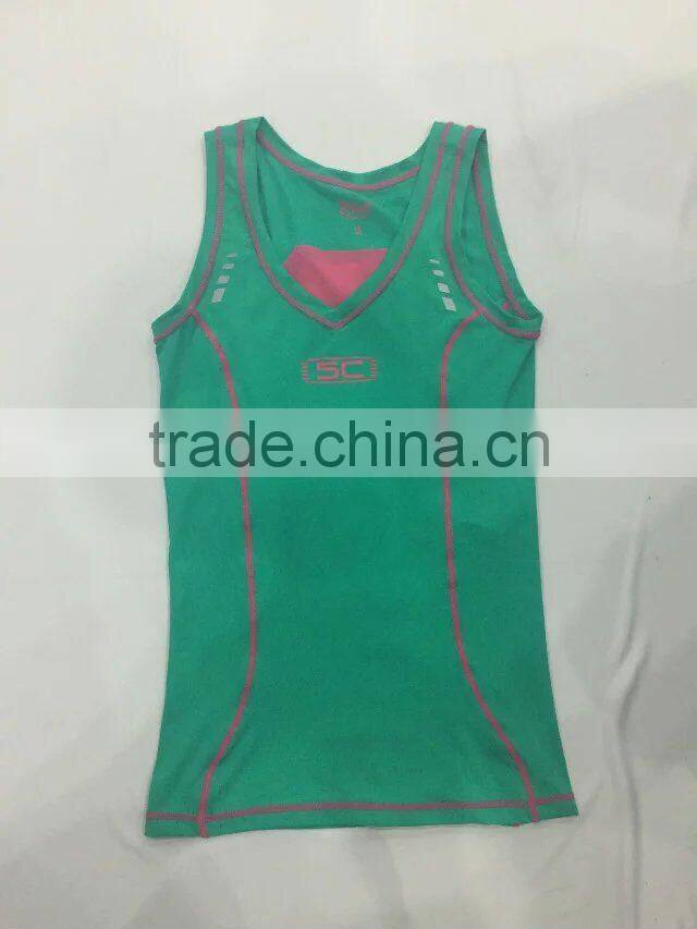 Ladies sexy hot selling sports vest running top