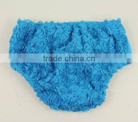 Hot sale Boutique Top Quality Baby Yellow Lace Ruffled Bloomer Infant Diaper Cover cotton diaper covers bloomer