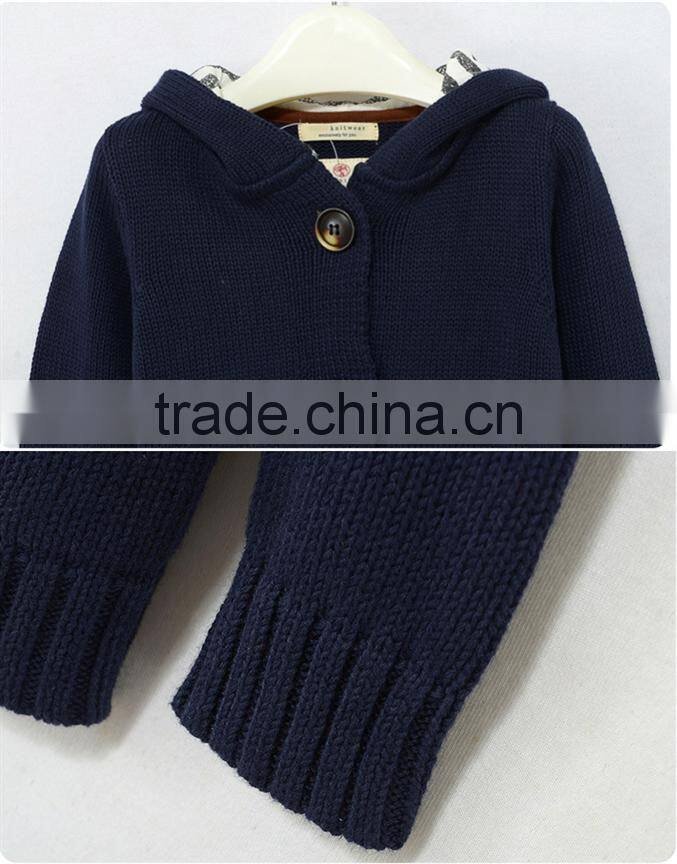 Fancy children knitted sweater boys winter jacket kids coat for 2-14 years