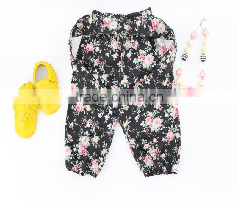 Wholesale Harem Pants Linen Fabric Boutique Kids Clothing Children Clothes