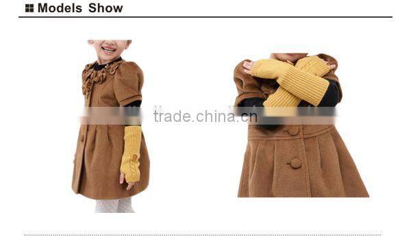 knitted long fingerless gloves