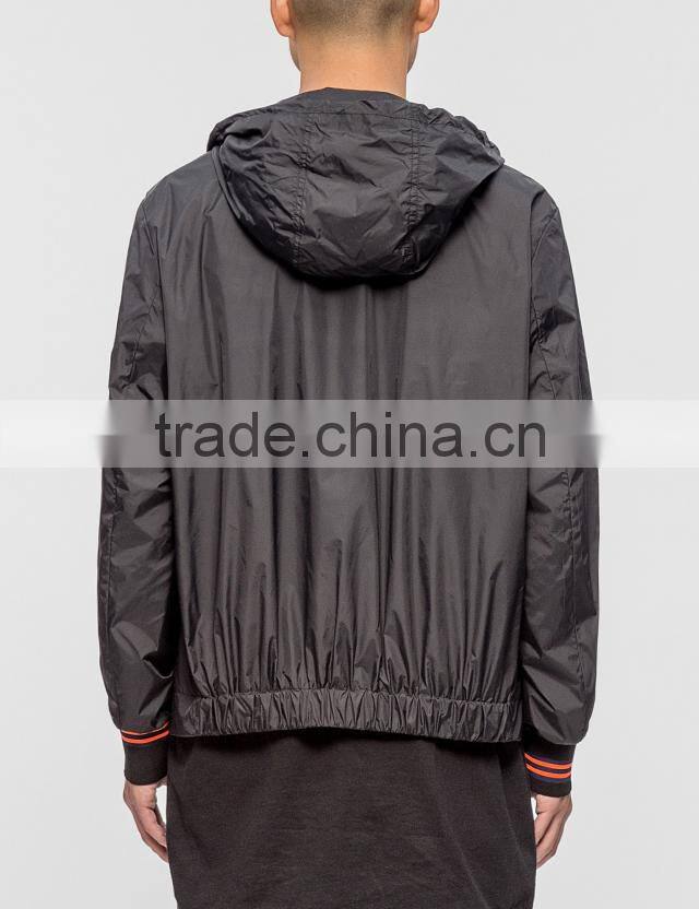 Cheap high quality men running windbreaker hoodie jacket