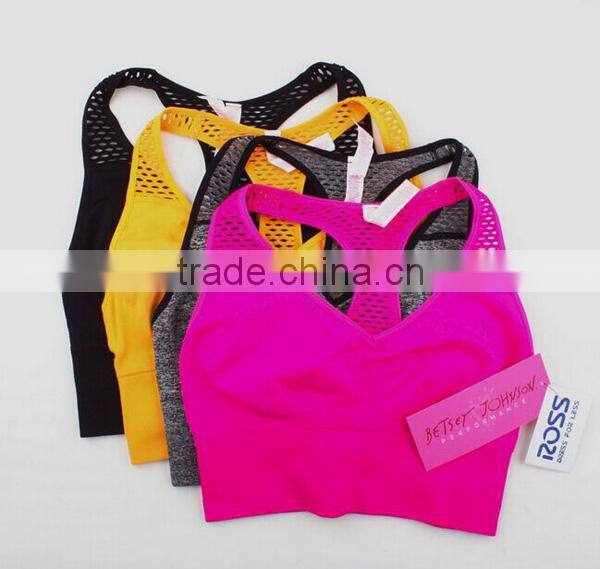 2017 New Fashion Design Customized Your Own Brand Logo Breathable 90%Nylon 10%Spandex Women Yoga Singlet Sport Lady GYM Tank Top