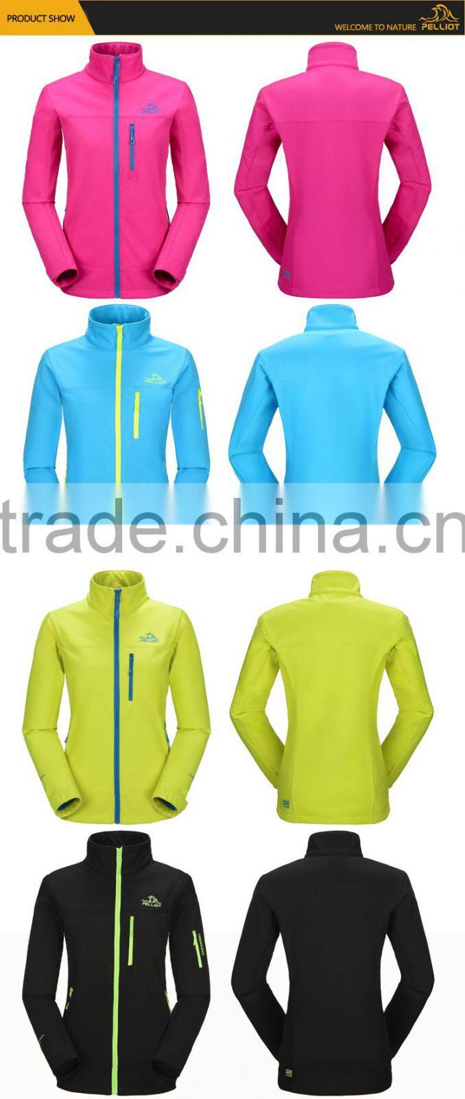 2017 new style design good quality high visibility softshell jacket