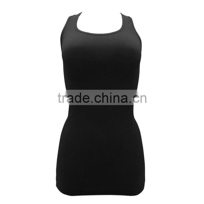 Full body seamless top body shaper plain sexy women tight slimming shapewear