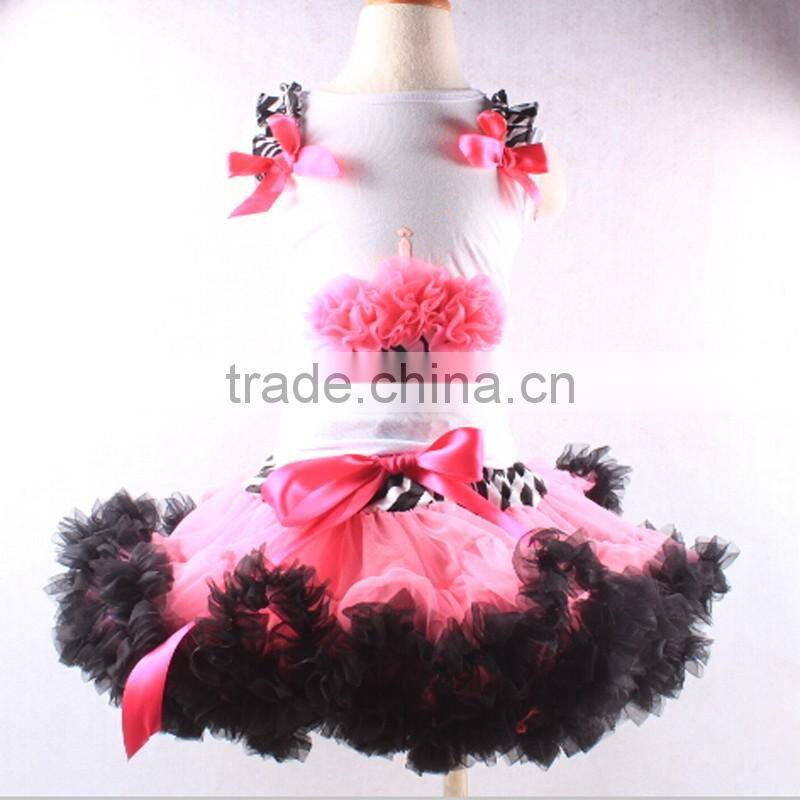 2016 Wholesale fashion newest ruffled puffy tutu skirt with china manufacturer DR6010813