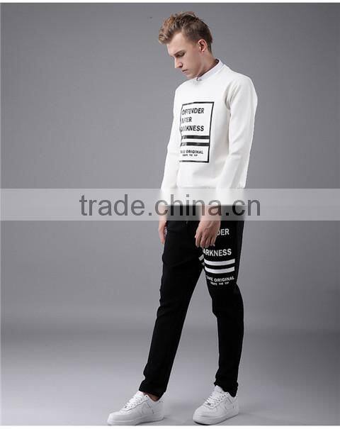 2015 new style sweatshirt without hood for adult men