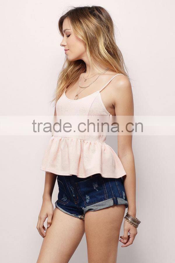 Crop Tops Spaghetti Strap Sexy Bra Bustier Pink Corsets Vest Camisole Tank Top