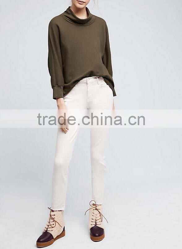 2017 oem fashion wholesale women fleece pullover hoodie sweater women fleece pullover sweater