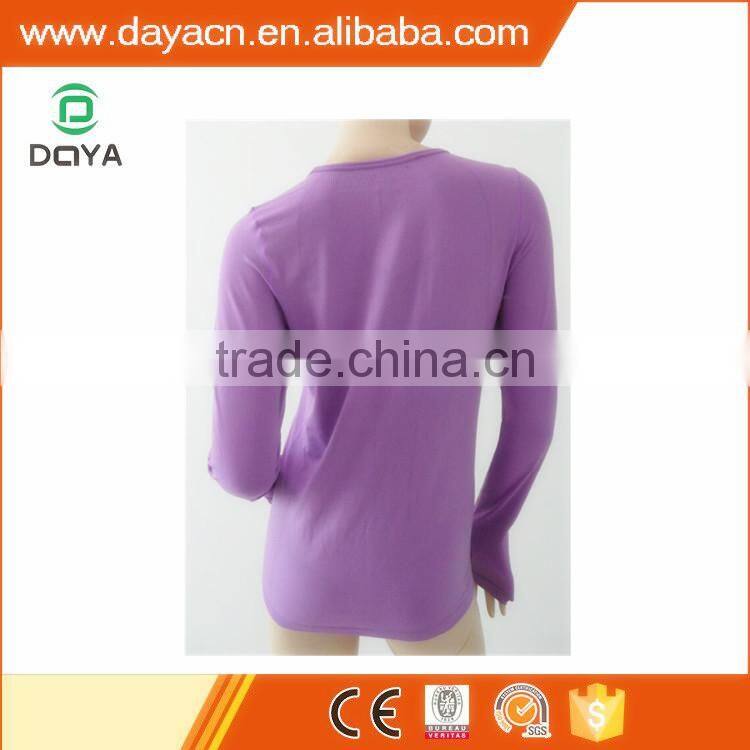 Women's suitable soft long sleeve T-shirt Seamless long sleeve T-shirt