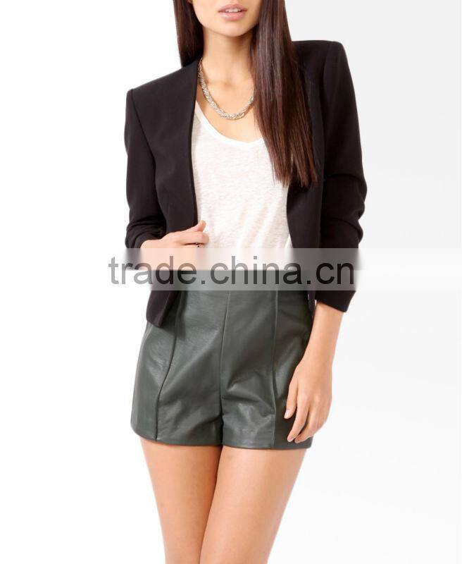 Ruched Sleeve Blazer
