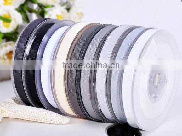 hi-ana ribbon 3 Custom printed solid color grosgrain ribbon Wholesale 100% Polyester Solid Grosgrain Ribbon