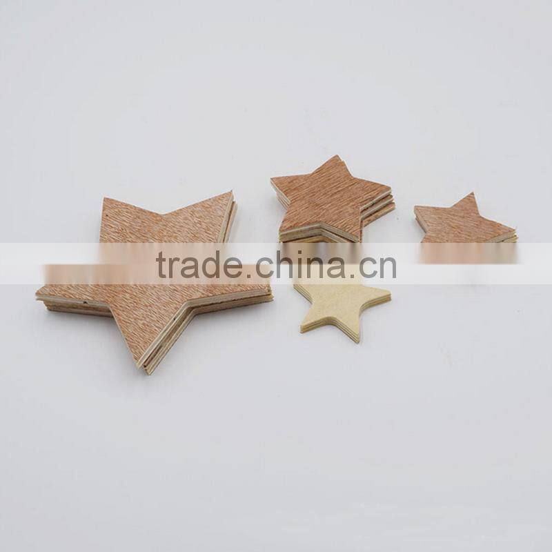 Customized Different Size Five Star Original Wooden Accessory
