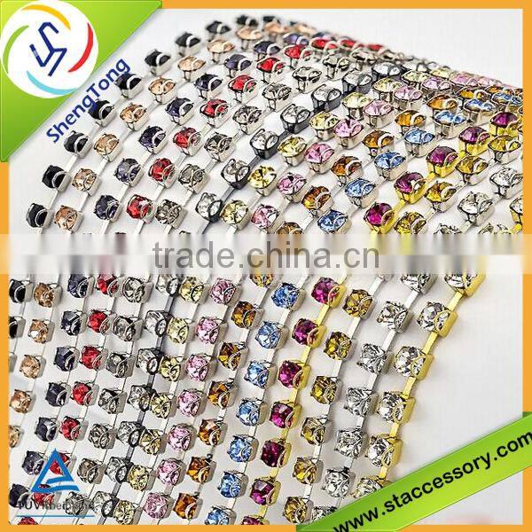 Various Colors and Sizes Rhinestone Chain,Wholesale Rhinestone Chain