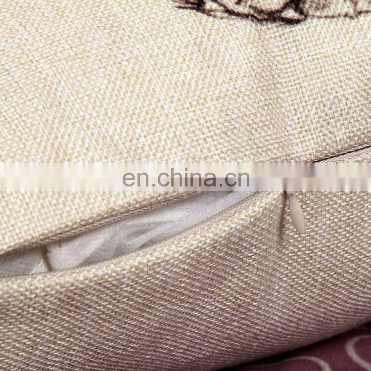 Christmas Snowman NewYear Deer Linen Office Sofa Pillows Cushhion Cover