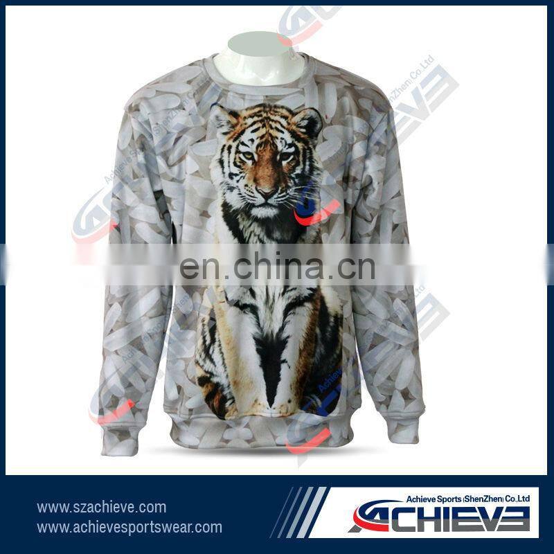 all over print 3D printing hoody sweatshirt,Custom sublimation sweaters & jersey sweatshirts,non hooded sweatshirts