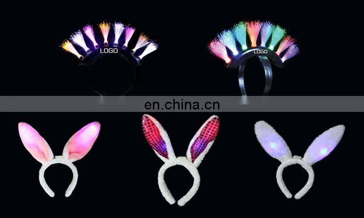 Christmas Led Gift light up red devil horns led headband