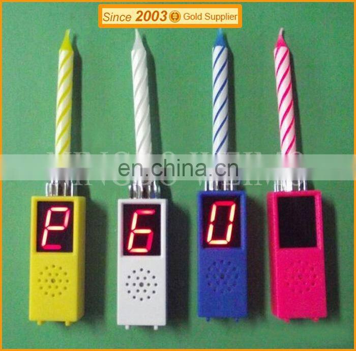 2015 new style magic flasher spiral singing birthday candle