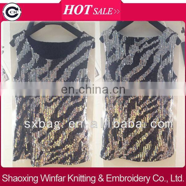 shaoxing winfar 2014 new lady knit garment vest