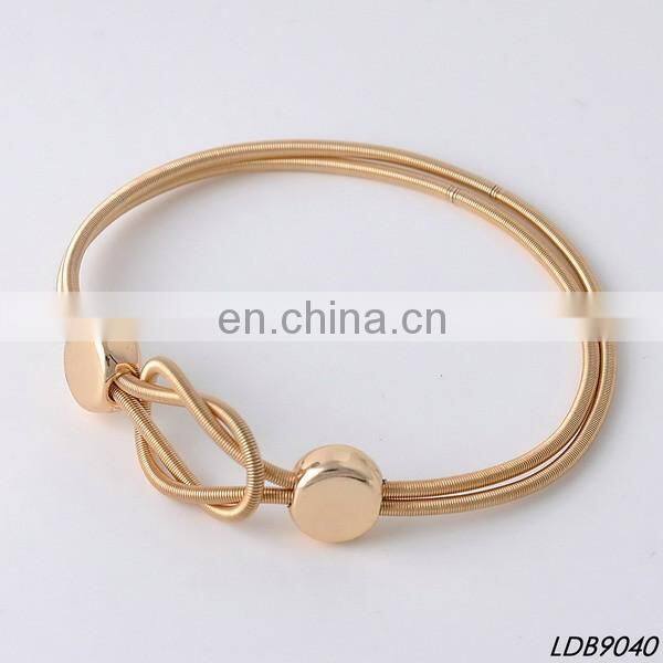 Screw wire cuff bangle bracelets with diamond men bracelets