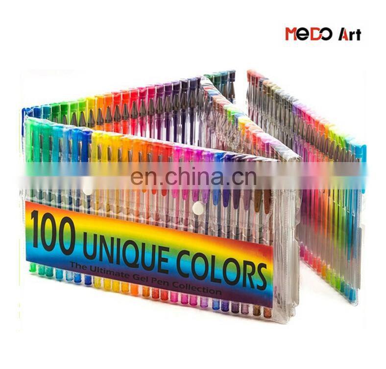 2017 PVC bag Best 100 Gel Pens Pack Bulk New Package