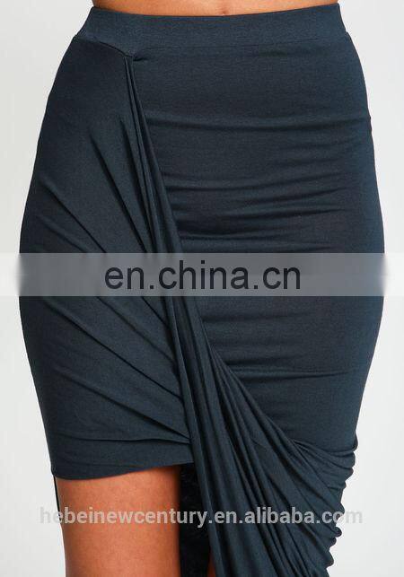 Women Wrap Jersey Asymmetrical Skirt Bodycon Dress Autumn New Fashion Causal European Style 2014