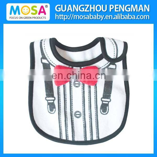 Wholesale Embroidery 100% Cotton Giraffe Pattern Baby Bib for Newborn To Toddler