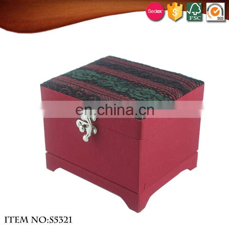 Fabric Rectangle Popular Ballerina Dancer Jewelry Music Box