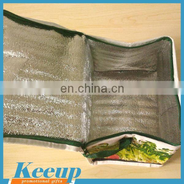 Made in China promotional custom bicycle non woven lunch box cooler bag