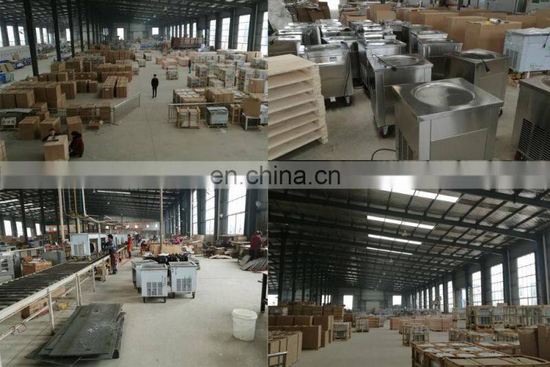 Thailand Square Pan Round Circle Pan Ice Cream Roll Machine Ice Cream Roll Making Machine