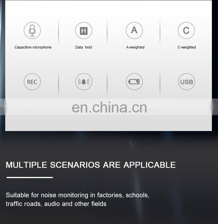 Test Noise Decibel Capacitive Microphone Digital Sound Level Meter