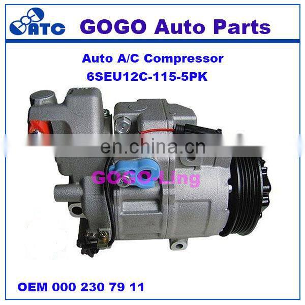 GOGO 6SEU12C Auto A/C Compressor for Mercedes benz A-CLASS(W168) VANEO(414) OEM : 000 230 79 11 000 230 59 11