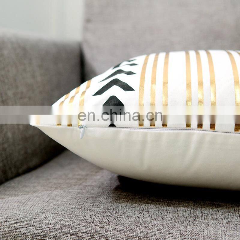 Hot stamping Home Decorative Throw Pillow Case Cushion Cover