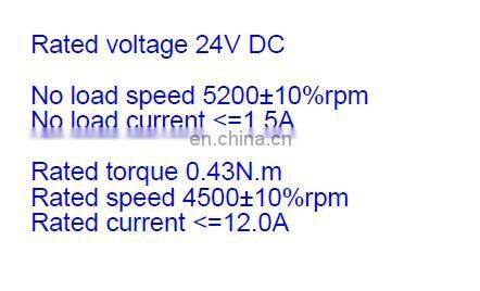 DC Electric Wheel Chair Motor Small Size Big Power 12v 24v rated 4500rpm 200w