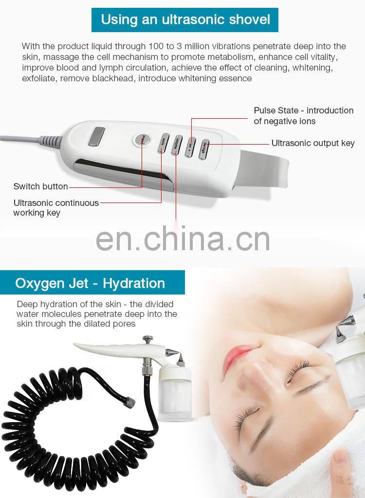 2019 Trending New Style aqua peel machine with 6 handles / Deep cleaning hydra dermabrasion /hydra dermabrasion machine