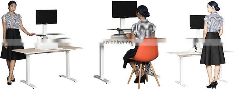 BDSD01R-CM Height Adjustable Computer Laptop Stand Table Desk with One-Key Memory Function