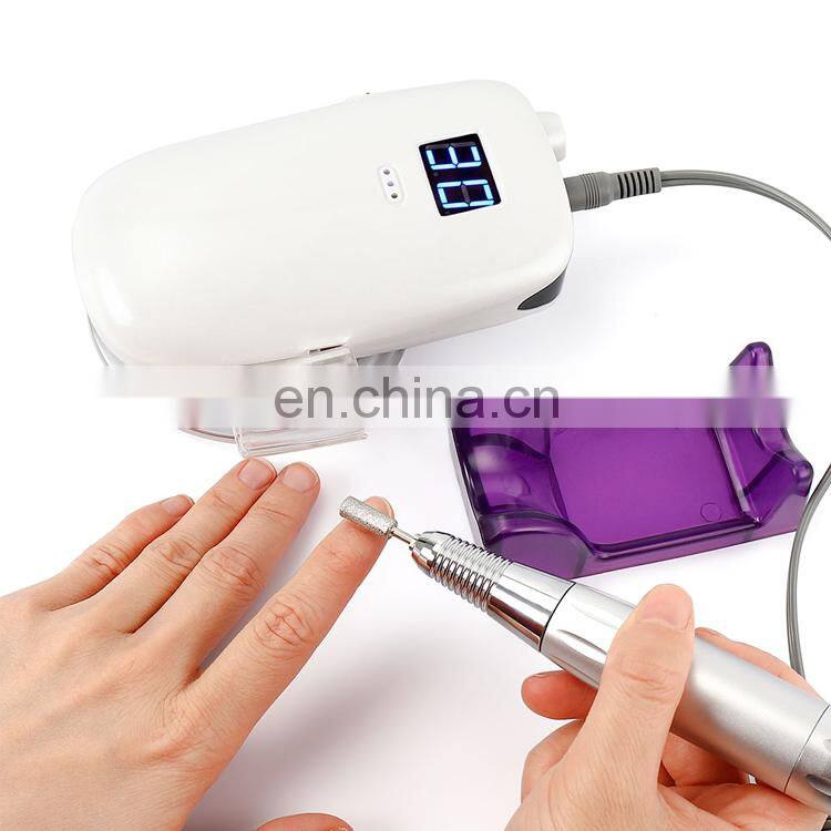 Rechargeable 30000RPM Nail Extension Manicure Nail Art Polish Cover Pink Clear Jelly Camouflage UV Gel Popular Nail Drill 101