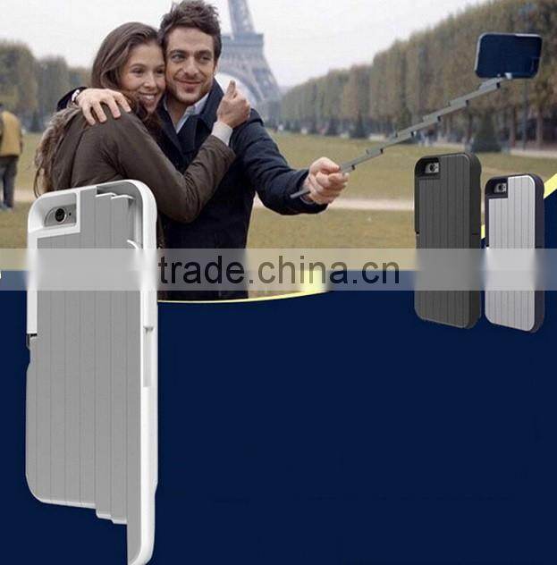 Custom logo mini folding mobile phone selfie stick for iPhone