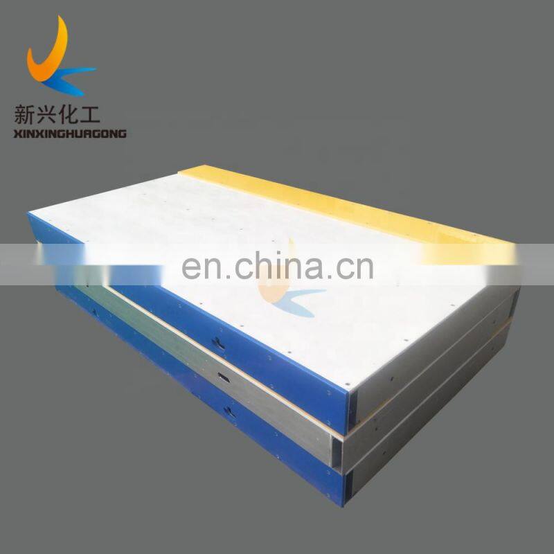 High density polyethylene shooting board / mobile ice skating plate  / ice rink hockey dasher board